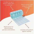 Clear Vinyl Dog Door Replacement Flaps , 11.8 in x 4.9 — photo 3