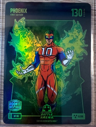 PHOENIX (BO NIX) BO JACKSON BATTLE ARENA BATTLEFOIL GLOW PWR 130 ROOKIE #BF-90