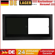 Auto Schiebefenster 1112x565mm F&uuml;r Mercedes Vito W639 2004 Alu Schwarz Echtglas