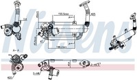 1X Nissens 989275 KüHler AbgasrüCkfüHrung FüR VW Audi Skoda Seat