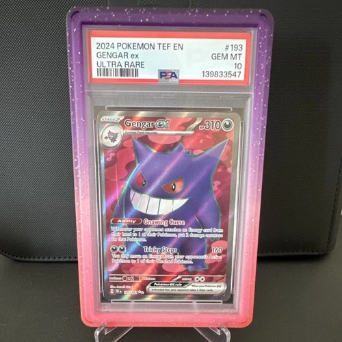 Pokémon Gengar ex 193/162 SV05 Temporal Forces Ultra Rare Holo PSA 10 2024