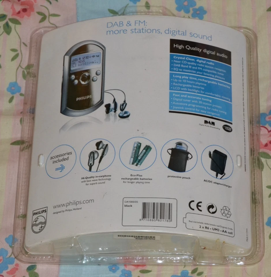 BNIB Philips Portable DA1000 DAB & FM Radio - Sealed - Image 4 of 4
