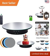 Motorized 360 Rotating Display Stand, 7.87in, Remote Control 5 Backgrounds
