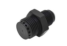 Valve Cover Baffle Fitting -10an Flare To -12an Orb Black Anodized Crank Case