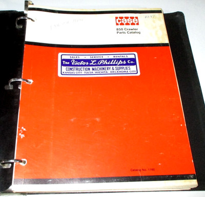 Case 850 Dozer Crawler Tractor Parts Catalog Manual Book  No. 1160 ORIGINAL!
