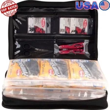Soft Bait Binder Tackle Organizer Holds 42 Bags Waterproof Design Easy Carry New
