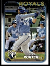 2024 Topps Logan Porter Rookie Kansas City Royals #666