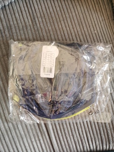 Elomi Energise Underwired Sports Bra, 38JJ, BNWT. Navy and Lime. - Picture 2 of 4