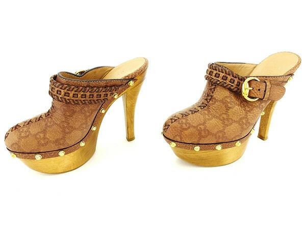GUCCI Sandals GUCCIsima Brown Women's Brand High Brand Vintage thumbnail 2