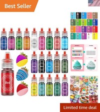 Oil Based Food Coloring for Chocolate, 20 Colors Food Coloring Set for Cake D...
