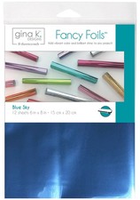 Gina K Designs Fancy Foil 6"X8" 12/Pkg-Blue Sky - 5A002W99-1GX1Q