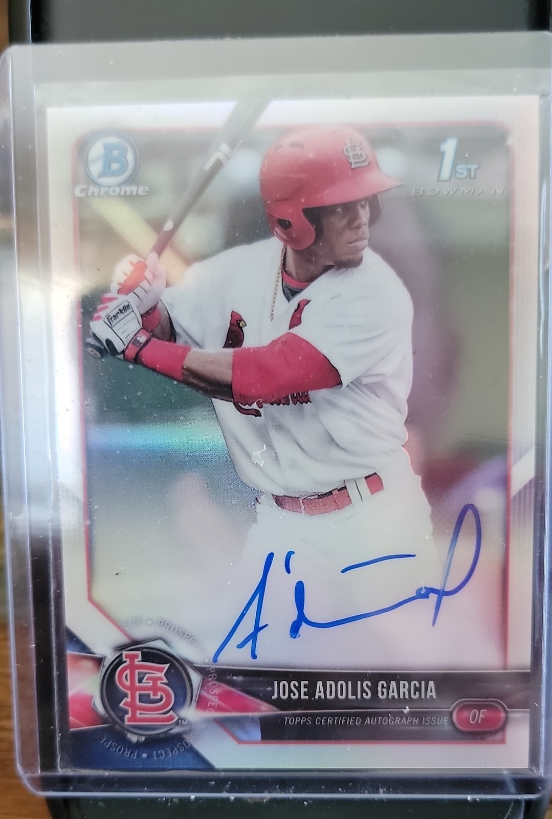 2018 Bowman - Chrome Prospect Autographs Adolis Garcia #CPA-BW Refractor /499