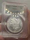 1887 Morgan Silver Dollar PCGS OGH MS63PL!! Rare Coin***