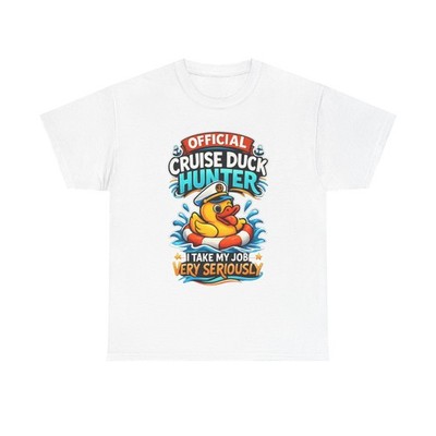 Official Cruise Duck Hunter T-Shirt Rubber Duck Cruise Vacation Fun Tee