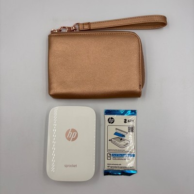 HP Sprocket 100 weiß tragbarer Fotodrucker 2x3'' 1er Pack Zinkpapier (10er Pack)
