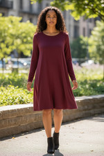 Old Navy Women's Burgundy Dress Size Small - FREE SHIPPING