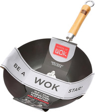 Image of School of Wok 10.5"/27Cm Pre-Seasoned Carbon Steel Wok