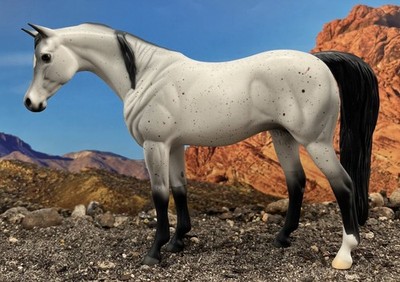 Stone Pebbles Arab Mare MARIPOSA LE-150 Lovely fleabitten grey mare