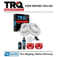 TRQ Performance Rear Brake Pad & Rotor Kit Fits 03-07 Nissan Murano 04-09 Quest