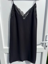 MANGO BLACK LADIES SLIP DRESS SIZE MEDIUM 