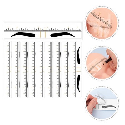 10 Pcs Diy-schablone Für Augenbrauen Transparenter Augenbrauenherrscher
