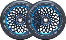 2 X Root Industries Lotus Stunt-Scooter Ruote 110Mm Blu Ray Blu Cromo