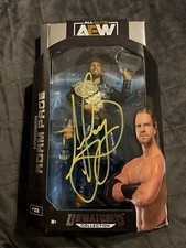 AEW Unmatched Hangman Adam Page Autographed Walmart ExclusiveFigure Signed Proof