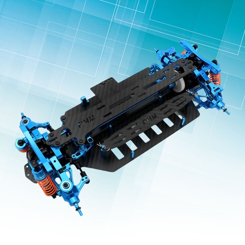 Upgraded Metal Alloy Carbon Fiber Chassis Frame Kit For TT02 TT-02 1/10 RC Car - Picture 8 of 14