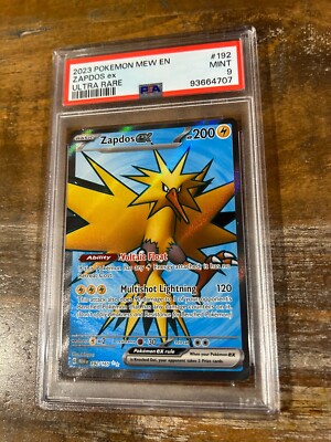 Pokemon 2023 Mew En 151 ZAPDOS EX Ultra Rare #192 PSA 9 Mint | eBay