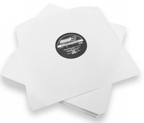 500 POCHETTES INTERIEURES EN PAPIER DOUBLEES BLANCHES POUR
