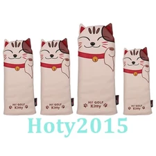 Kitty Cat Shaped Golf Club Driver Fairway Wood Hybrid Head Cover 1 3 5 UT Cover