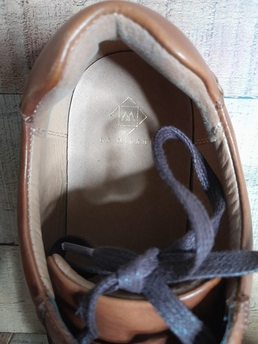 LA MILANO Mens Dress Shoes Leather Oxfords Classic Size 10 A120064 - Picture 10 of 12