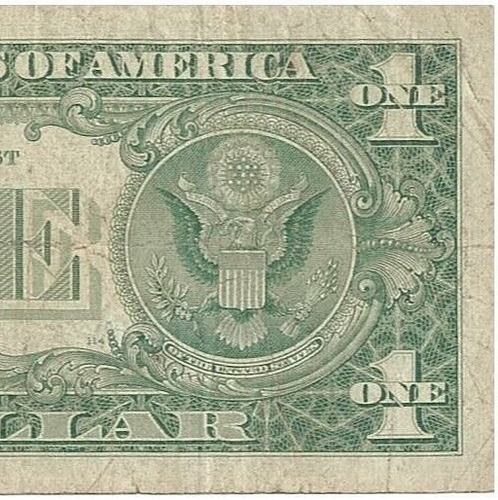 Series 1957 $1.00 STAR NOTE ONE DOLLAR SILVER CERTIFICATE Over Ink Misaligned SN - Picture 5 of 7