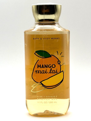NEW 1 BATH & BODY WORKS MANGO MAI TAI BODY WASH SHOWER GEL 10 FL OZ SHEA