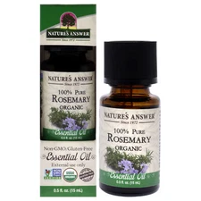 Essential Oil Organic - Rosemary by Natures Answer for Unisex - 0.5 oz Oil