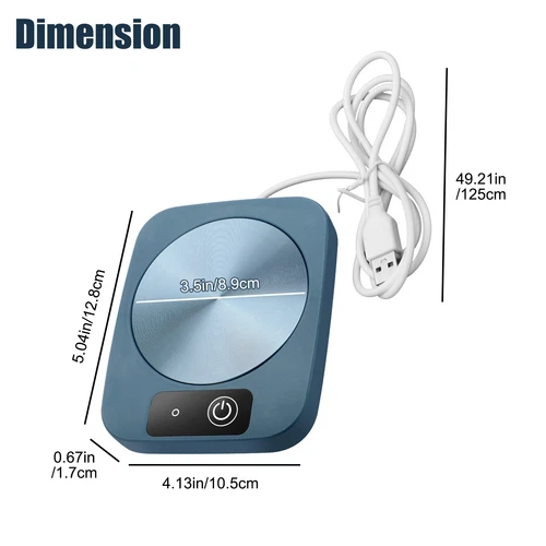 Cup Mug Warmer Auto Thermostat Coffee Tea Milk Drink Heater Pad for Office Home - Picture 10 of 11