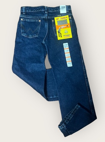 Wrangler® Cowboy Cut® Original Fit Boot Cut Dark Indigo Jean 10 13MWBDI NWT - Picture 4 of 5