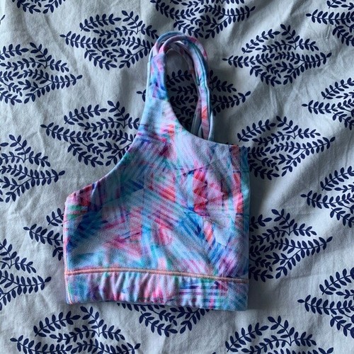 Athleta Multicolor Sports Bra Wireless Athletic Youth Girls Size L Large 12 - Picture 7 of 9