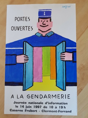 Affiche Exposition LA GENDARMERIE FAIT SA PUB Raymond