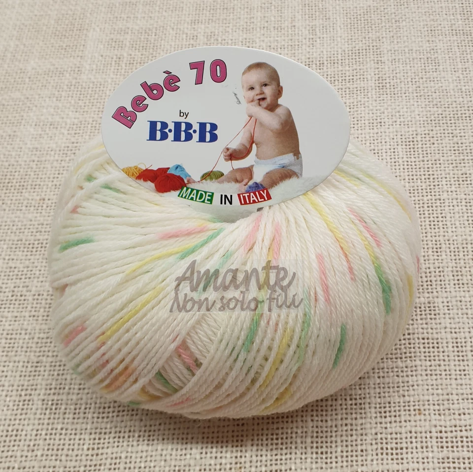 TITAN WOOL GOMITOLO LANA BABY art. BEBE' 70 BBB FILATI 70% MERINOS 30% ACRILICO
