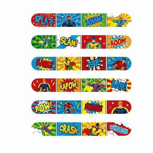 Pulsera a presión de superhéroe para niños bolsa de fiesta rellenos de medias 1/2/3/4/6/12/24/30/48 - Imagen 13 de 23