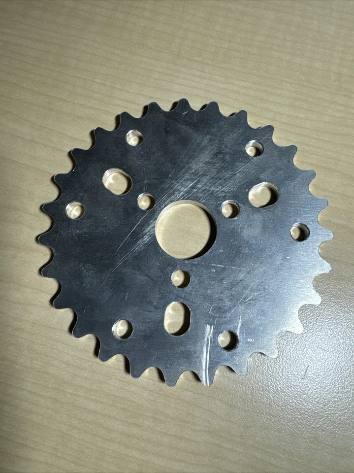 Roda dentada Quamen BMX 27 T ensino médio autêntica alumínio EUA cemitério planície - Imagem 2 de 3