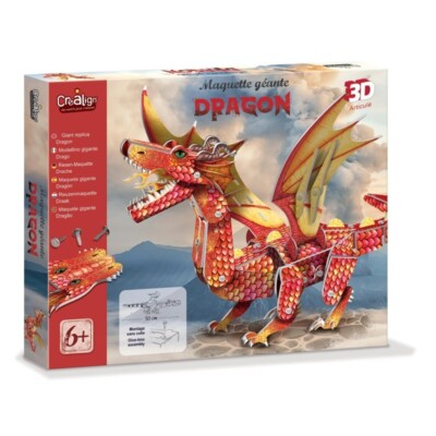 Modell Giant Dragon 3D To Build (6 - Créa Lign '