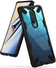 For OnePlus 7 Pro Case | Ringke [FUSION-X] Clear PC Back Shockproof Bumper Cover