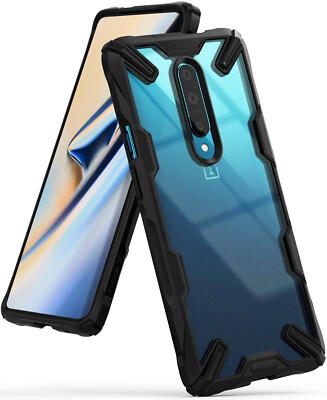 For OnePlus 7 Pro Case | Ringke [FUSION-X] Clear PC Back Shockproof Bumper Cover