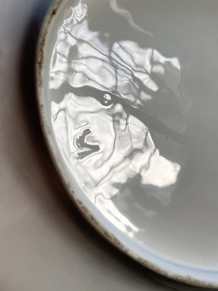 PLAT OVALE PORCELAINE DE PARIS BLANC ET OR EPOQUE NAPOLEON III 33 x 23,5 cm - Photo 2/4