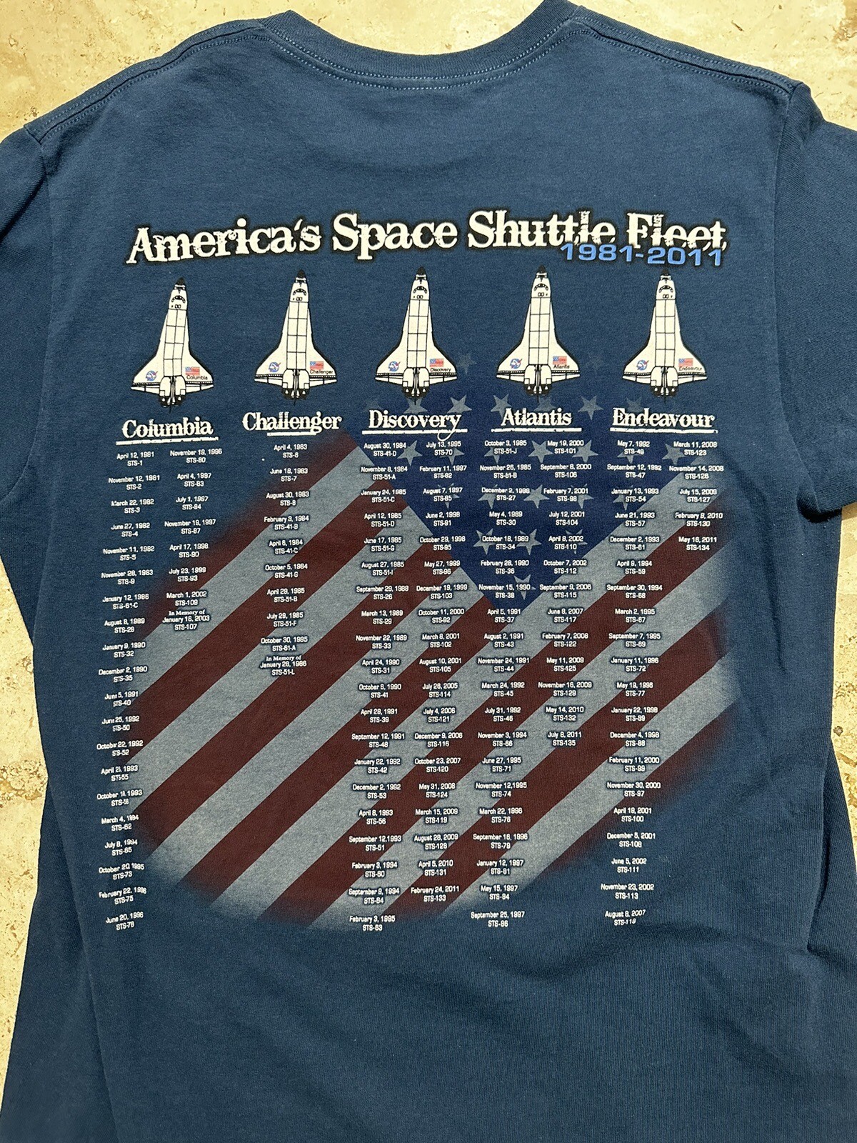 Americas Pride Space Shuttle Program T Shirt Medi… - image 6