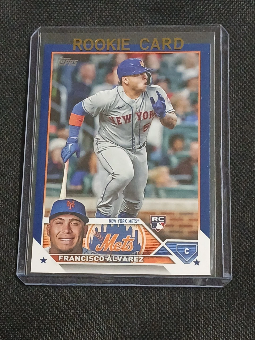 2023 Topps Series 2 Francisco Alvarez RC Royal Blue SP Card # 644 New York Mets
