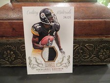 National Treasures Century Materials Jersey Steelers Antonio Brown 24/25  2013