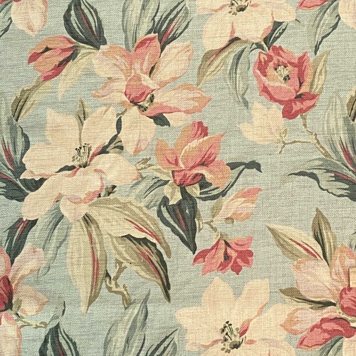 1.3 YD Muted Sage Green Floral Decor Upholstery Fabric - Picture 3 of 7
